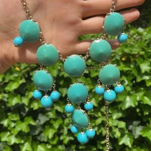 Teal JCrew necklace